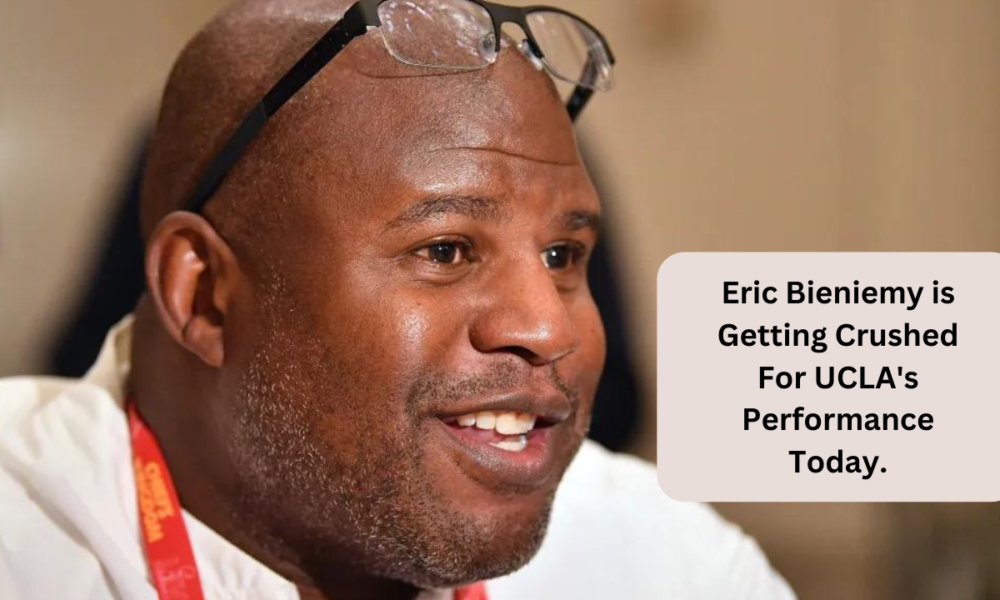 Eric Bieniemy is Getting Crushed For UCLA's Performance Today.