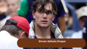 Sinner defeats Draper in US Open final despite wrist injury.