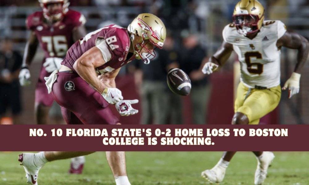 No. 10 Florida State's 0-2 home loss to Boston College is shocking.