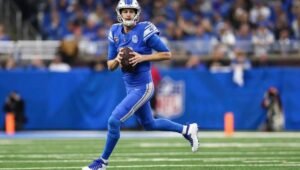 The NFL's Highest Paid Players record-breaking contract offseason, Jared Goff of the Detroit Lions 2024