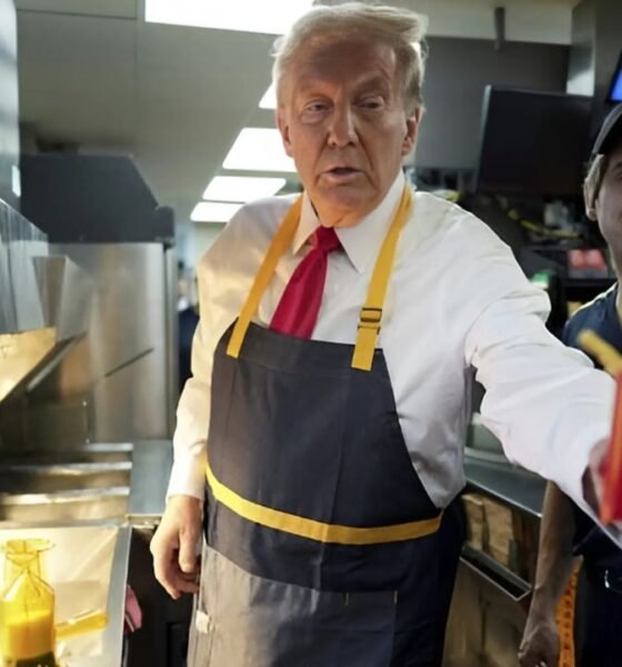 Trump Cooks Fries at McDonald's to Challenge Harris' Fast Food Claims