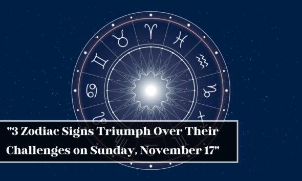 3 Zodiac Signs Triumph Over Their Challenges on Sunday, November 17