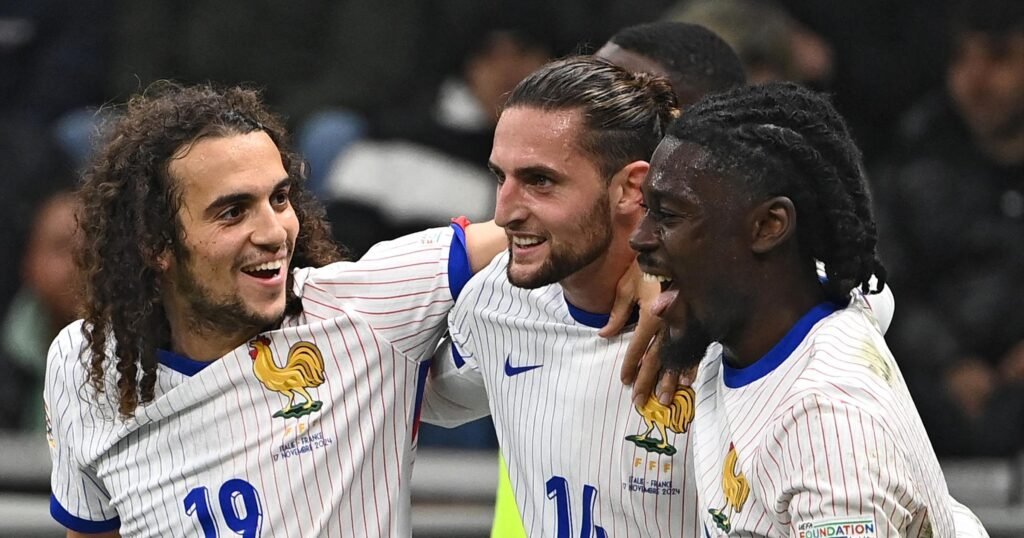 Nations League roundup France win in Italy to snatch top spot in Group A2