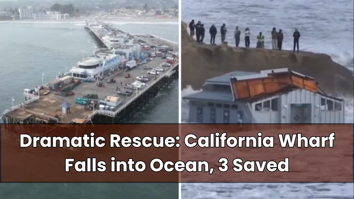 Dramatic Rescue California Wharf Falls into Ocean, 3 Saved (1)